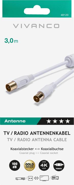 Produktbild Vivanco Ferrit (100 dB, Antennenkabel)