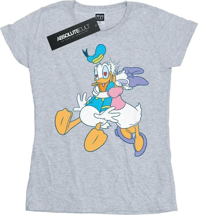 Immagine prodotto Disney Donald And Daisy Duck Kiss Maglietta Donna (XXL)