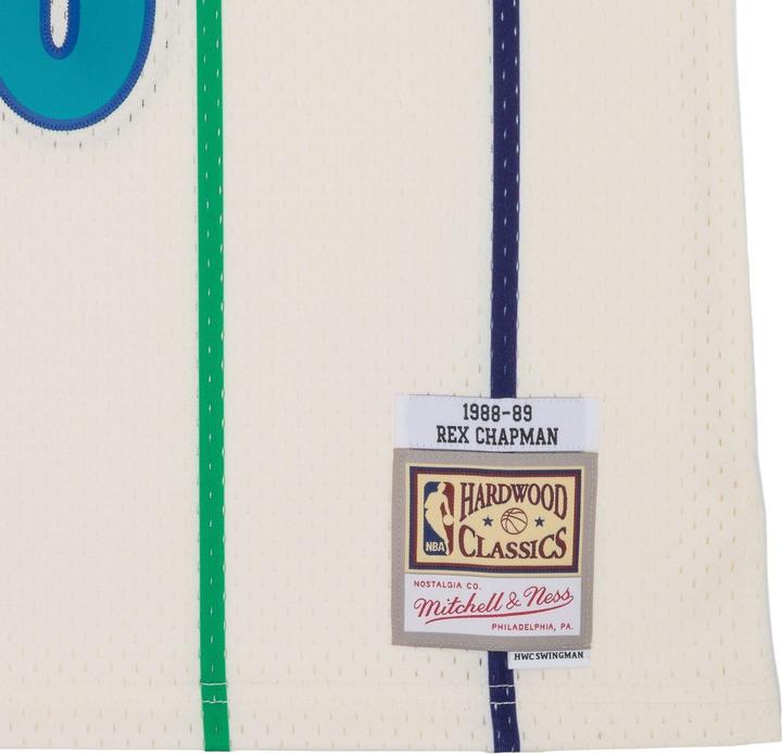 Immagine prodotto Mitchell & Ness Maglia Swingman Charlotte Hornets OFF-WHITE Rex Chapman (L)