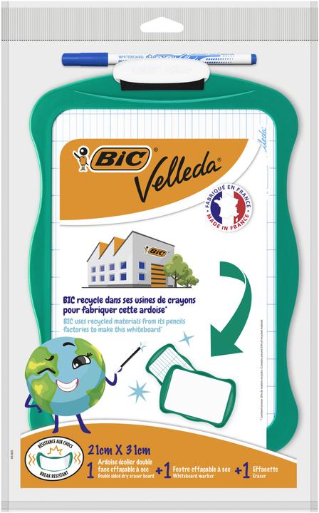 Bic Tableau blanc Velleda 50 recyclé, (L)210 x (H)310 mm