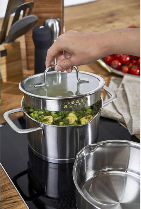 Produktbild Zwilling 1009154 TrueFlow Kochtopfset (24 cm, Pfannenset + Topfset, Edelstahl)