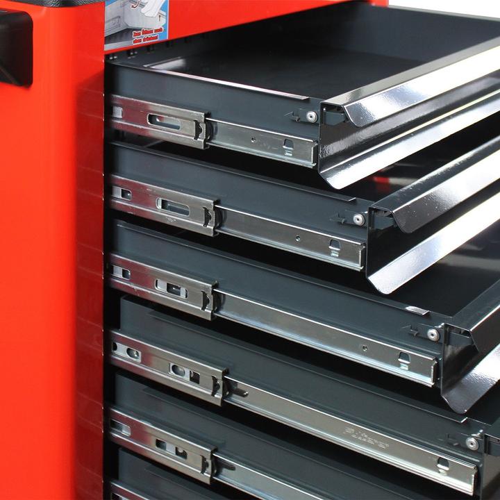 Actual product image ADB Basic workshop trolley red 7 drawers (1 x)