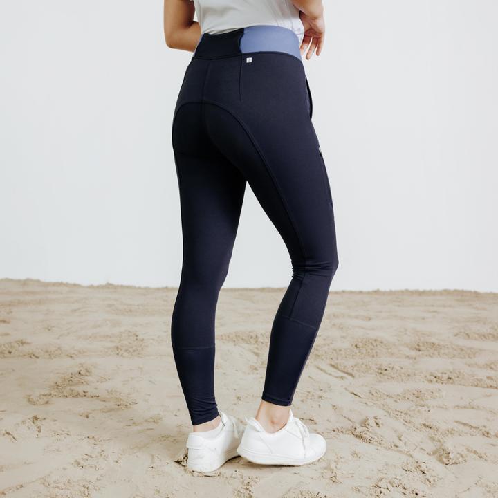 Produktbild Fouganza Reithose 500 Be You Damen marineblau/hellblau (XL)