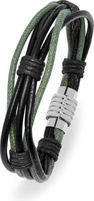 Immagine prodotto Trolli Bracciale da uomo Troli - nero e verde (M)