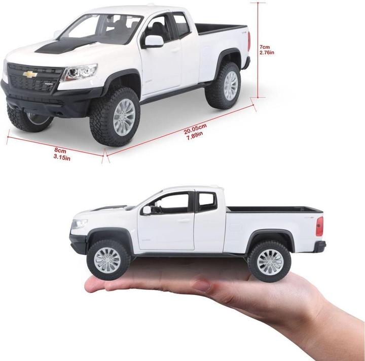 Produktbild Maisto Chevrolet Colorado ZR2 1/24 weiss