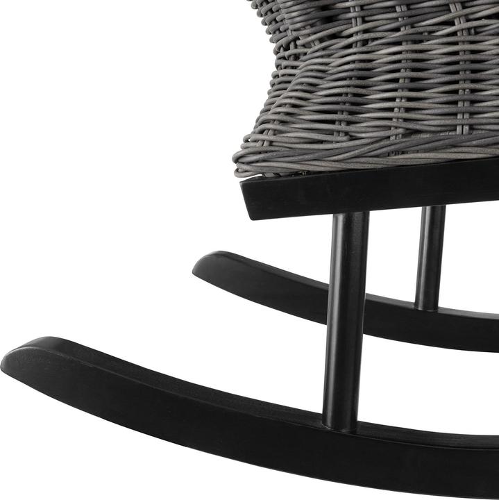 Produktbild tectake Rattan Schaukelstuhl Rovigo 150kg