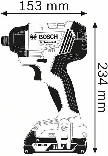 Produktbild Bosch Professional GDR 18V-160 Akku-Drehschlagschrauber (Akkubetrieb)