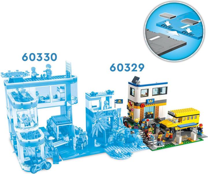 Image du produit LEGO École avec bus scolaire (60329, LEGO City)