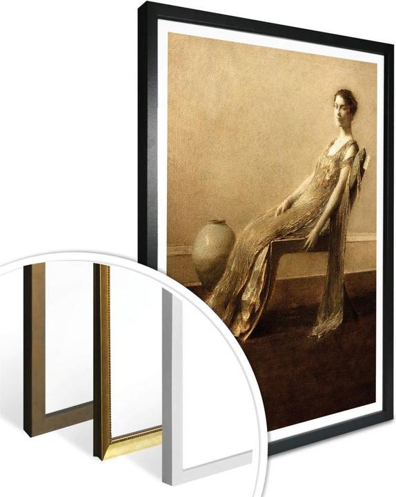 Produktbild Trenddeko Dewing - Grün und Gold (60 x 80 cm)