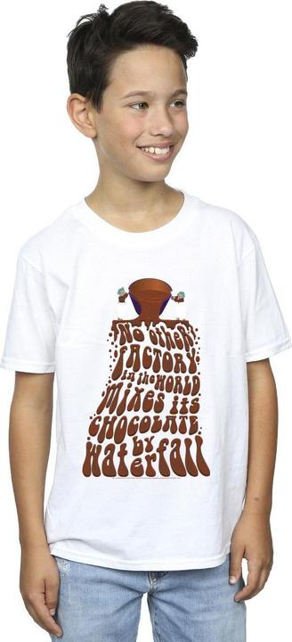 Immagine prodotto Willy Wonka & the Chocolate Factory Chocolate Waterfall Maglietta Ragazzi (140, 146)