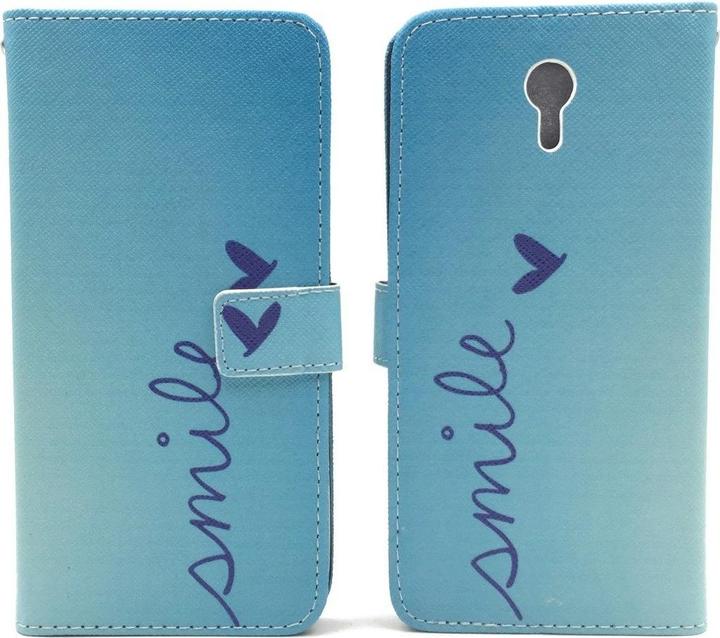 Actual product image König Design Protective Case for Lenovo ZUK Z1 Smile Blue Case Cover Cases + 1 Armour Protection Glass (Lenovo Zuk Z1)