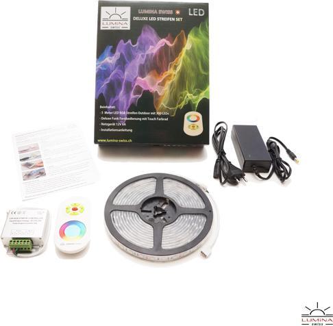 Immagine prodotto Lumina Swiss Set di strisce LED Multicolore 2m Premium Outdoor+ Deluxe (200 cm, Esterno)