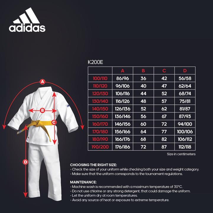 Actual product image adidas Karate suit "Evolution", K200E (120 C)
