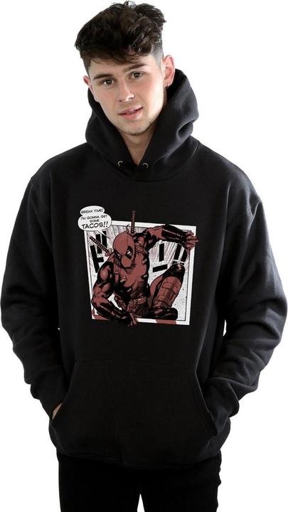 Actual product image Mens Deadpool Breaktime Tacos Hoodie (M)