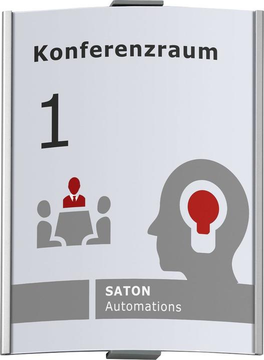 Actual product image Moedel FRANKFURT™ sign, A4 portrait, HxW 297 x 230 mm, weight 0.99 kg.