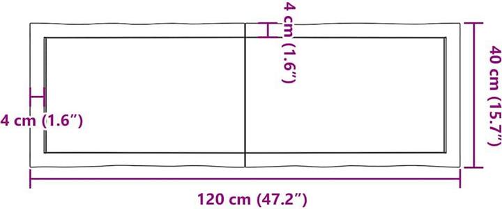 Produktbild VidaXL Annunciata (120 x 40 x 6 cm)