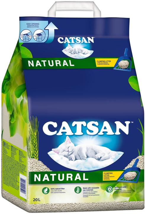 Produktbild Catsan NATURAL Klumpende Katzenstreu 20l (Klumpend)