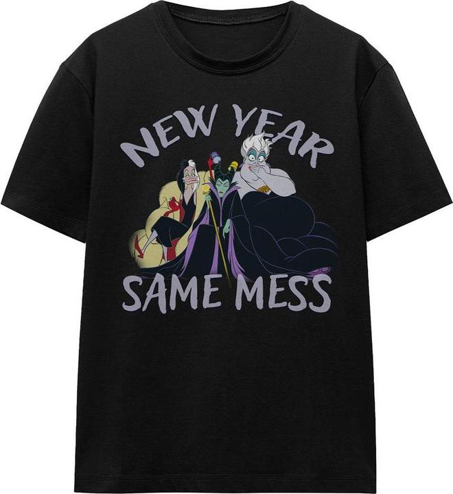 Actual product image Disney Villains Unisex Adult New Year, Same Mess T-Shirt (M)