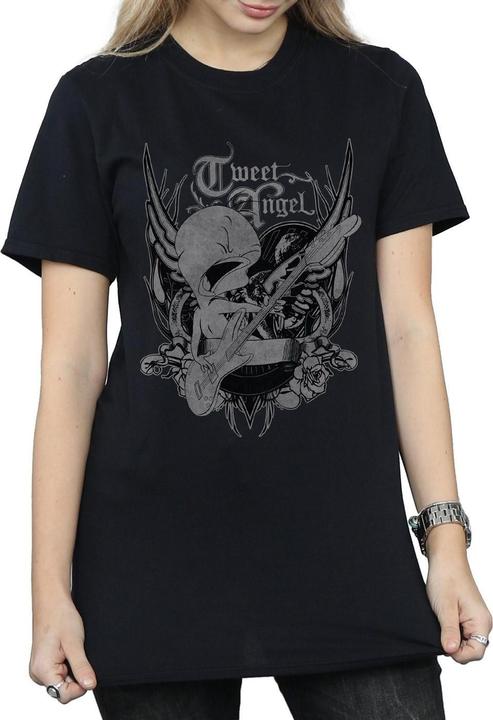 Actual product image Looney Tunes Womens/Ladies Tweety Pie Rock Cotton Boyfriend T-Shirt (XXL)