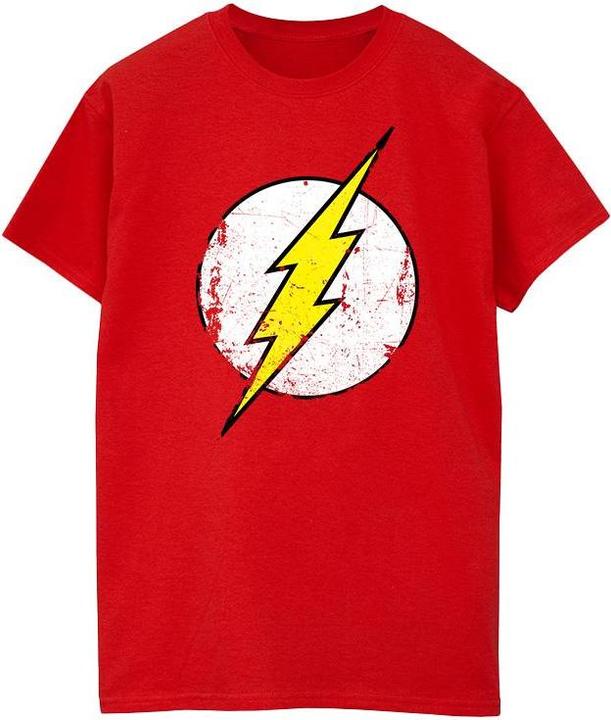 The Flash Distressed Logo Boyfriend Fit TShirt