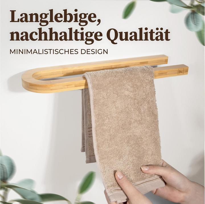Immagine prodotto Hennez Handtuchhalter Alfred 35 x 10 cm, Natural