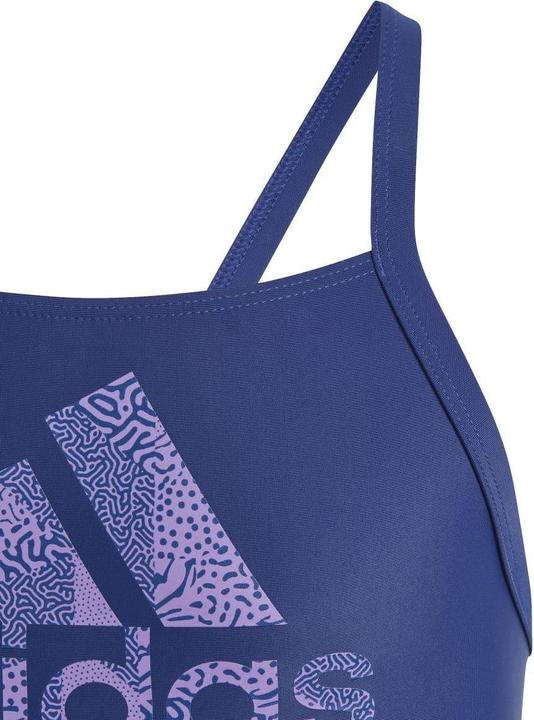 Actual product image adidas Girls Large Logo One Piece Swimsuit (116)