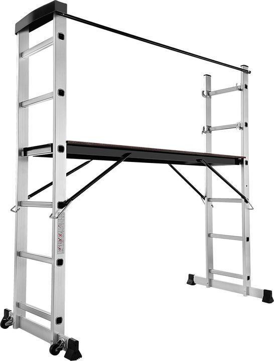 tectake Mehrzweckleiter (Plattformleiter, 160 cm)