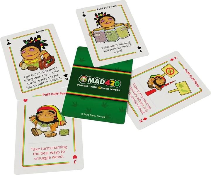 Produktbild Mad Party Mad420 Playing Cards - Weed Game