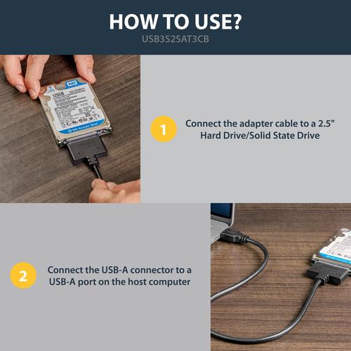 Produktbild StarTech Adapter USB 3.0 auf 2.5" SATA III