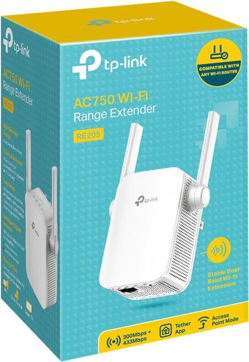 Immagine prodotto TP-Link Re205 (750 Mbit/s, 300 Mbit/s)