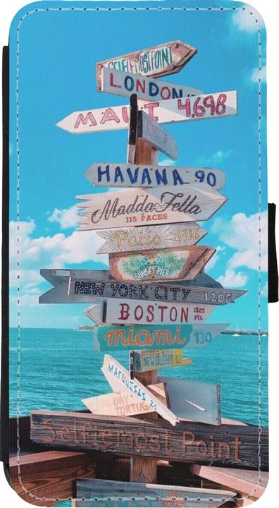 Image du produit PhoneLook Coque Wallet noir Cool Cities Directions (Apple iPhone XS Max)