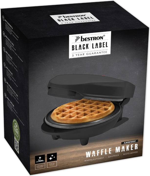 Actual product image Bestron Mini-Waffeleisen für klassische Waffeln, kleiner Waffelmaker mit Antihaftbeschichtung, für K
