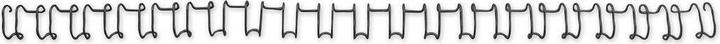 Image du produit GBC Fil de ligature, 8 mm, 21 anneaux, noir