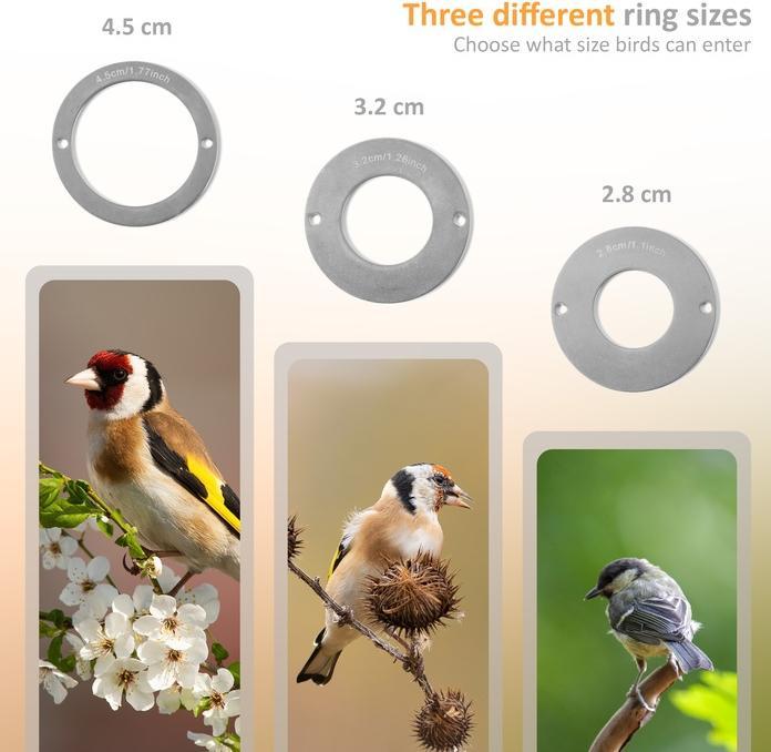 Image du produit WildcameraXL Mangeoire pour oiseaux camouflage EZ Nesteye, Couleur de base : brun, Espèce : Oiseau