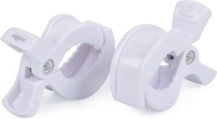 Image du produit ASMI Swaddle Clips, pinces pour poussettes 2 pièces Blanc