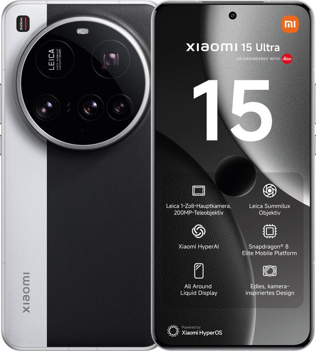 Xiaomi 15 Ultra (512 GB, Silver Chrome, 6.73", Dual SIM, 50 Mpx, 5G)