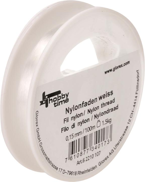 Image du produit Glorex Fil nylon blanc 0,15mm 100m