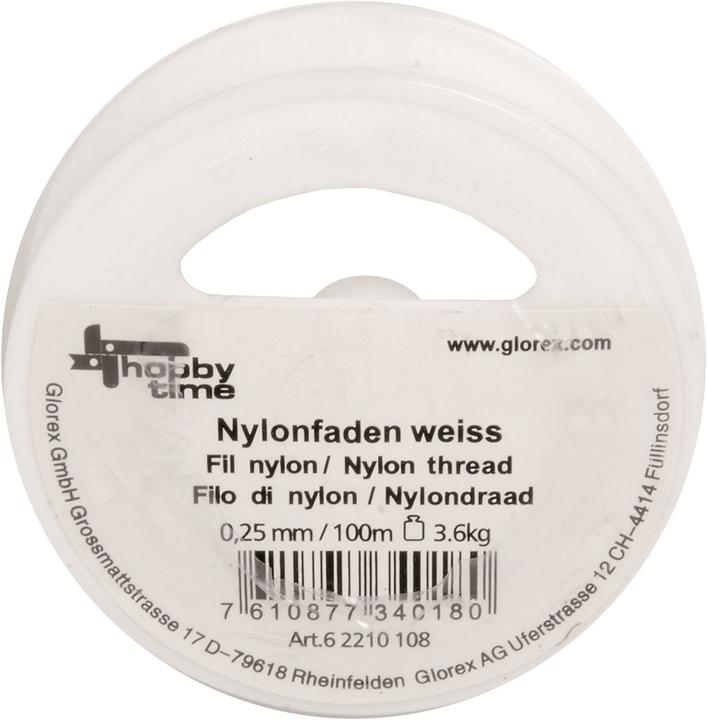 Produktbild Glorex Nylonfaden weiss 0,25mm 100m