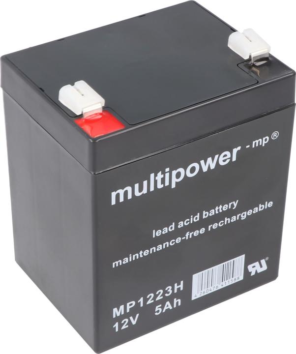 Produktbild Multipower MP1223H Hochstrom Blei-Akku mit Faston 6,3mm Steckkontakt (12V, 20 A)