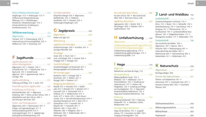 Nutritional values and ingredients Vor und nach der Jägerprüfung (German, Herbert Krebs, 2024)