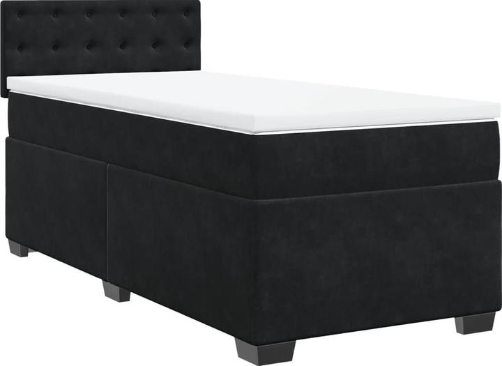 Image du produit VidaXL Bo x lit de saut avec matelas 90 x 190 cm velours (90 x 190 cm, 90 x 190 cm)