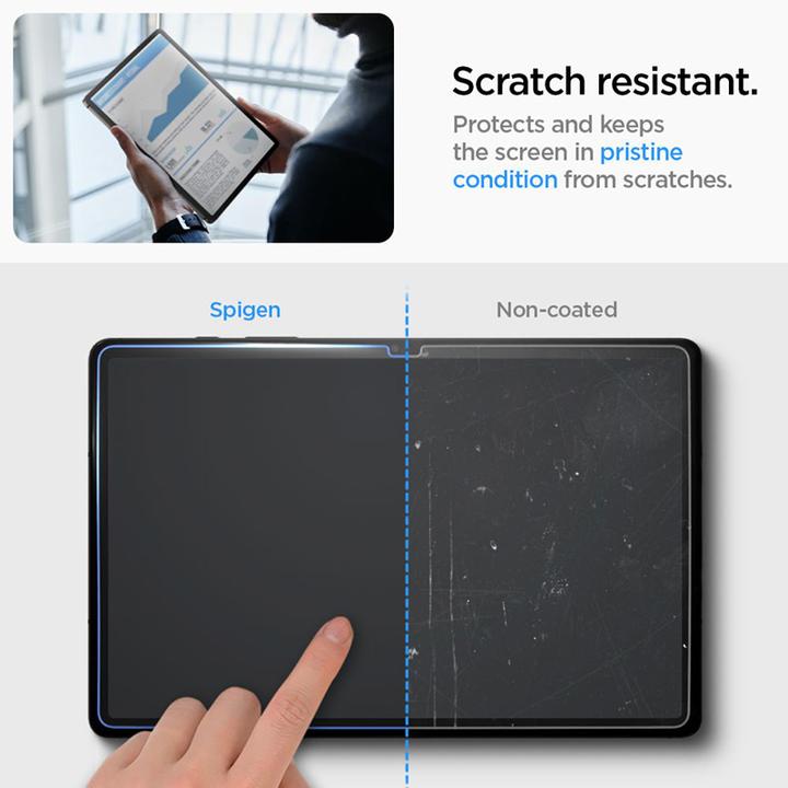 Image du produit Spigen Glas.TR Sam Tab S9+ Plus 12.4" X810/X816B "EZ FIT" szkło hartowane AGL06999 (1 pièce(s), Galaxy Tab S9 Plus)