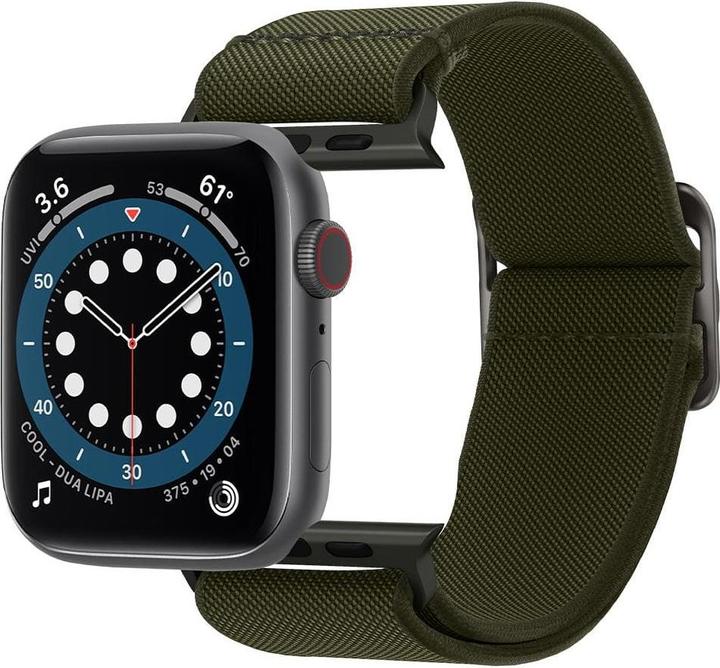Actual product image Spigen Fit Lite Band for Apple Watch Series 42, 44, 45, 49 mm - khaki (42 mm, 44 mm, 45 mm, 49 mm, Nylon)