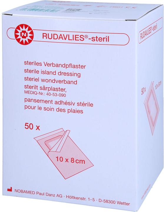 Produktbild Nobamed RUDAVLIES STERIL 10CMX8CM VERBANDPFLASTER, 50 St PFL (50 x)