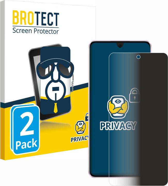 Productafbeelding BROTECT Anti-spionnetje privacyfolie Beschermfolie tegen blauw licht (2 Stuk, Oppo Reno 11)