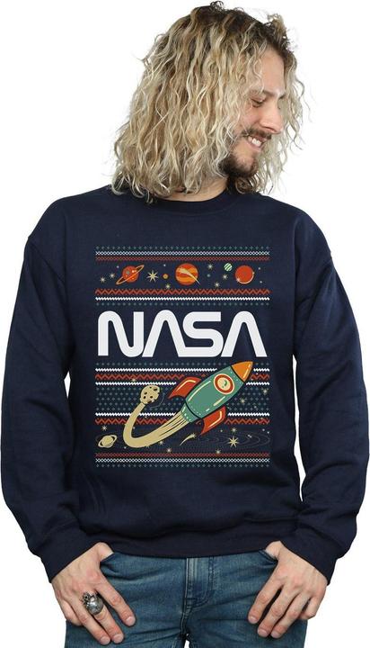 Actual product image Nasa Mens Fair Isle Sweatshirt (L)