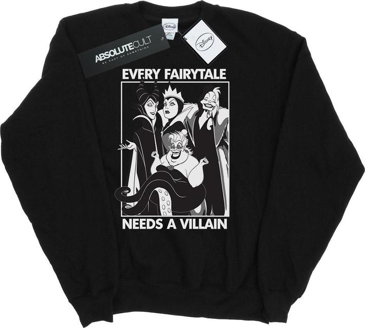 Actual product image Disney Boys Every Fairy Tale Needs A Villain Sweatshirt (140, 146)