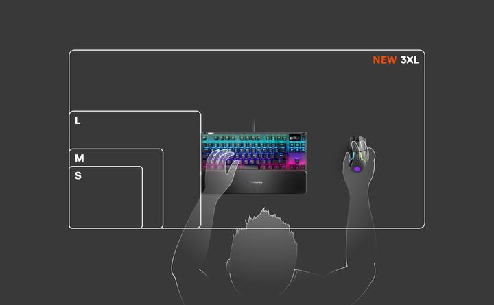 Actual product image SteelSeries QcK Mouse Pad - 3XL (Wide)