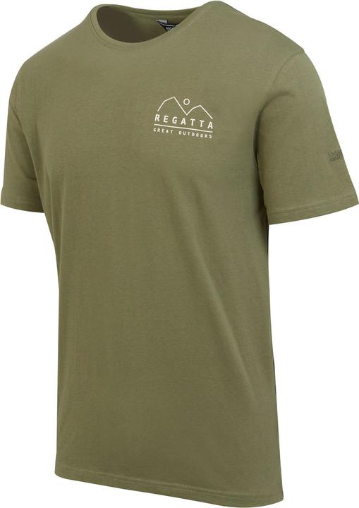Actual product image Regatta Mens Cline VIII Tree Back Print T-Shirt (XXL)
