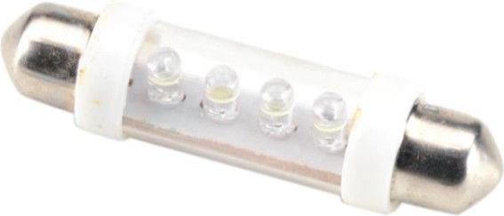 Actual product image Bottari 2 Festoon Bulbs 4 White Leds Torpedo
